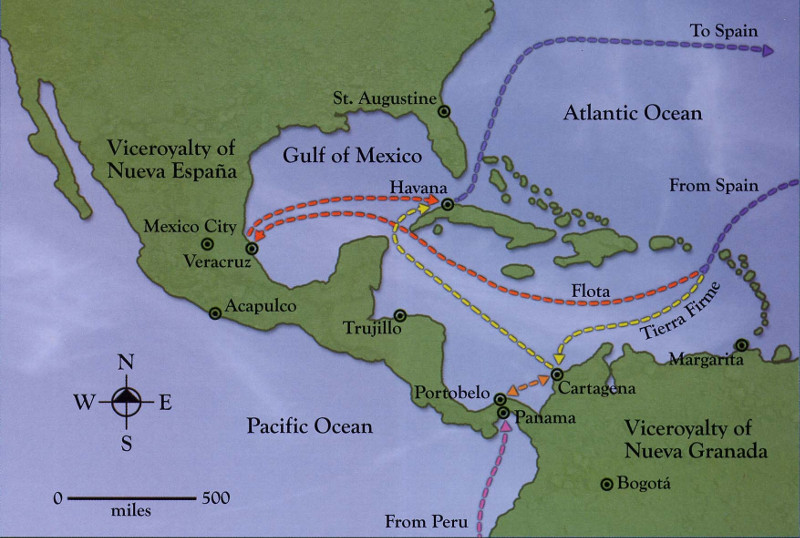 Map of the Plate Fleet Routes